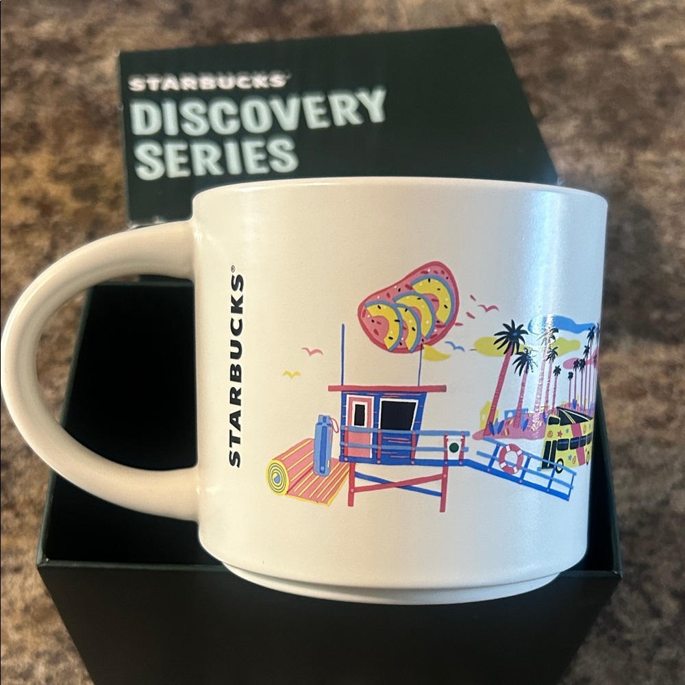 NWT Los Angeles Starbucks Discovery Series Mug with Colorful Design